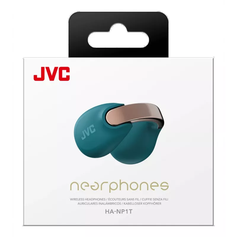 JVC HA-NP1T Headset True Wireless Stereo (TWS) Ear-clip-on Calls/Music USB Type-C Bluetooth Blue, Gold