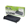 Fax cartridge Brother PC70 — black, 140 pages, compatible with FAXT72/74/76/78/7 Plus/92/94/96/98