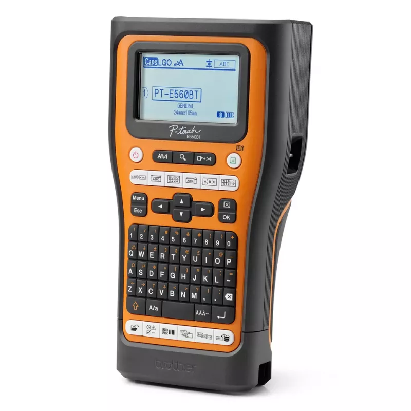 Brother PT-E560BTVP label printer Thermal transfer 180 x 180 DPI 20 mm/sec Wired & Wireless HSE/TZe Bluetooth QWERTY