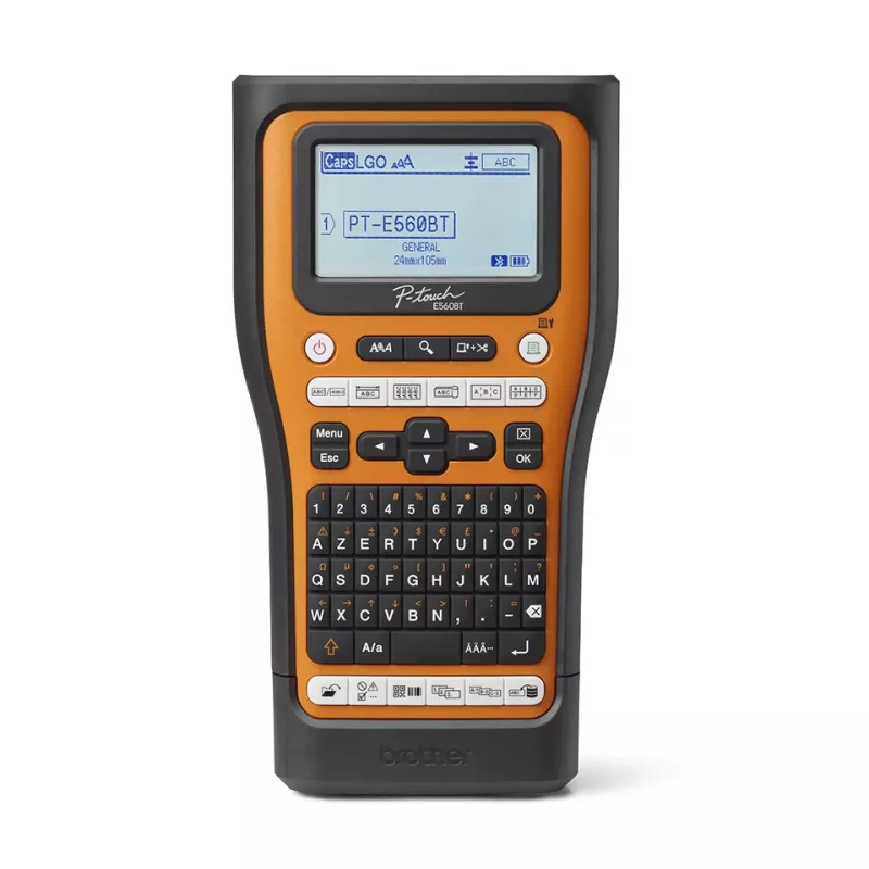 Brother PT-E560BTVP label printer Thermal transfer 180 x 180 DPI 20 mm/sec Wired & Wireless HSE/TZe Bluetooth QWERTY
