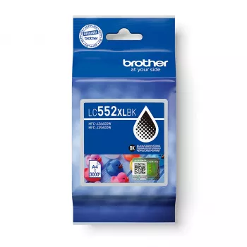 Ink cartridge Brother LC552XLBK Original Black pigment ink, single pack, yield approx. 3000 pages