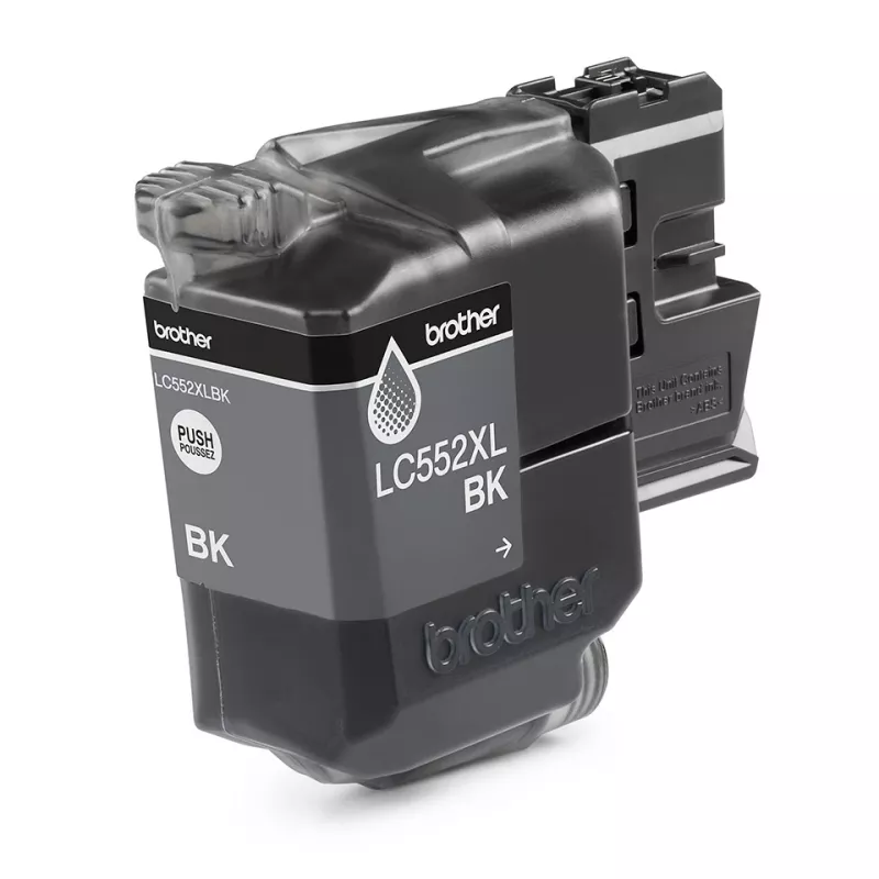 Ink cartridge Brother LC552XLBK Original Black pigment ink, single pack, yield approx. 3000 pages