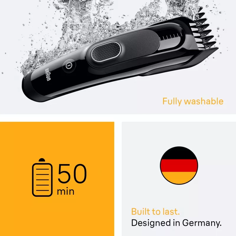 Braun HC5510 hair trimmers/clipper Black 9 Nickel-Metal Hydride (NiMH)