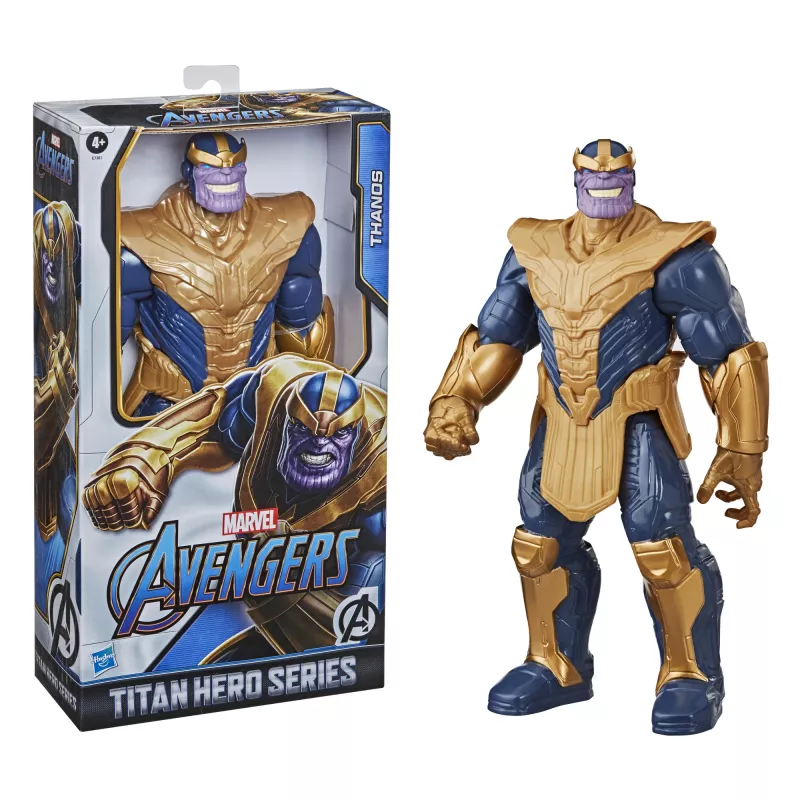 Marvel Avengers Blast Gear Deluxe Thanos Action Figure, 4 yr(s), Blue, Yellow
