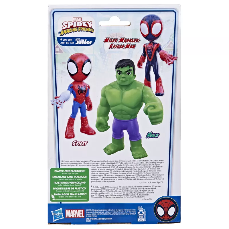 Marvel Spidey and His Amazing Friends Supersized Hulk, 3 yr(s), Multicolour, Plastic