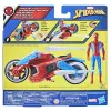 Marvel Spider-Man Spider-Man Web Blast Cycle Kids Playset with Poseable Spider-Man Action Figure