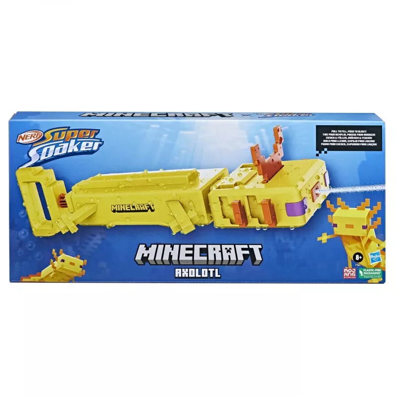 Hasbro Axolotl, Soaker water gun, Orange, White, Yellow, 8 yr(s), 1 pc(s)