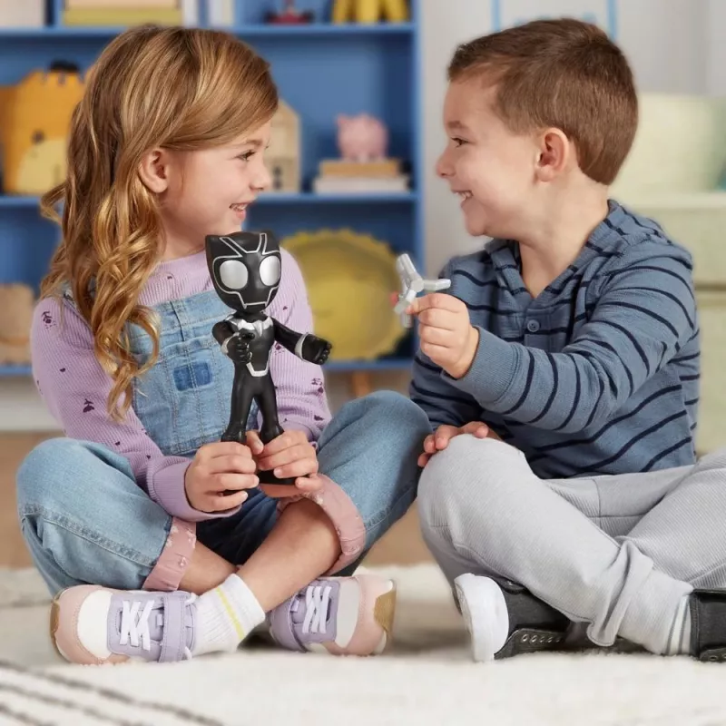 Marvel Spidey and His Amazing Friends Supersized Black Panther Action Figure, Preschool Superhero Toys
