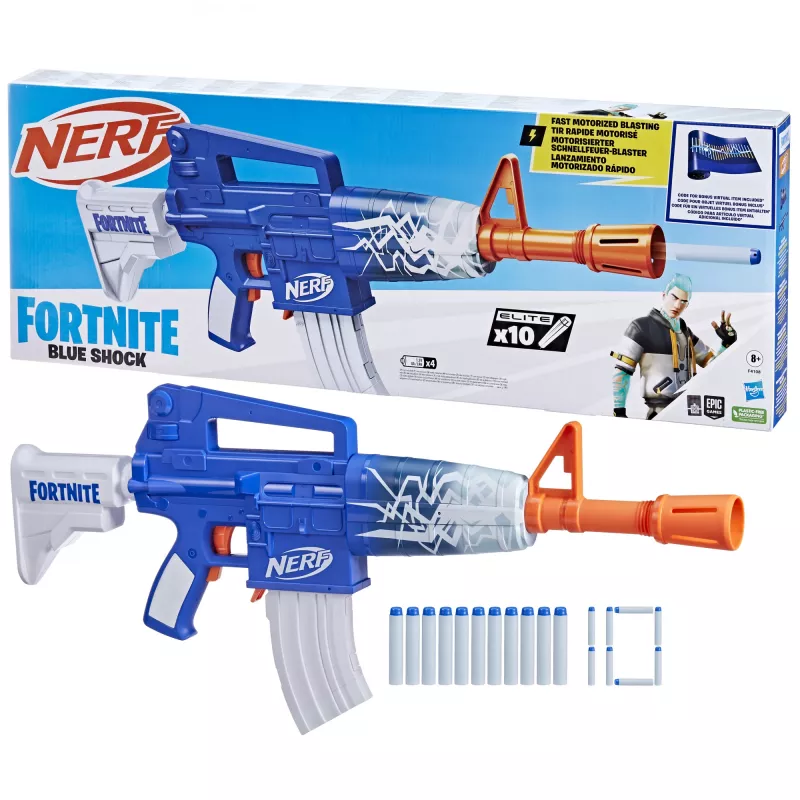 Nerf Fortnite Blue Shock, Toy blaster, 8 yr(s), 99 yr(s), Fortnite, 785 g