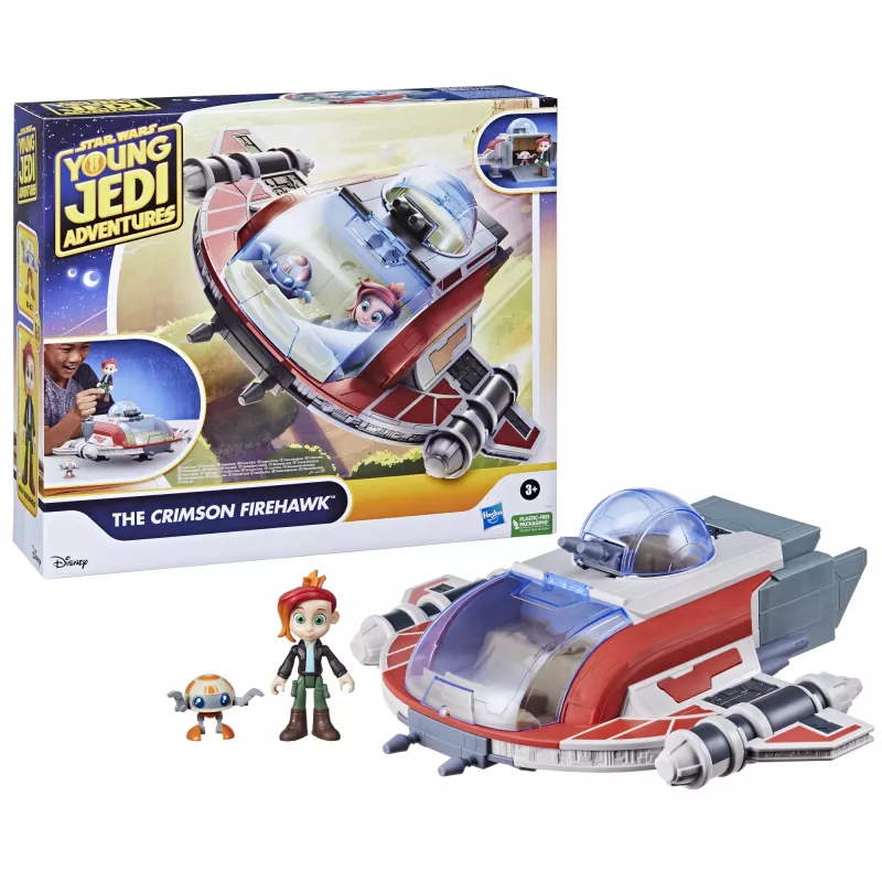 Star Wars The Crimson Firehawk Ship & Action Figures, Toys, Preschool Toys (17 inch)