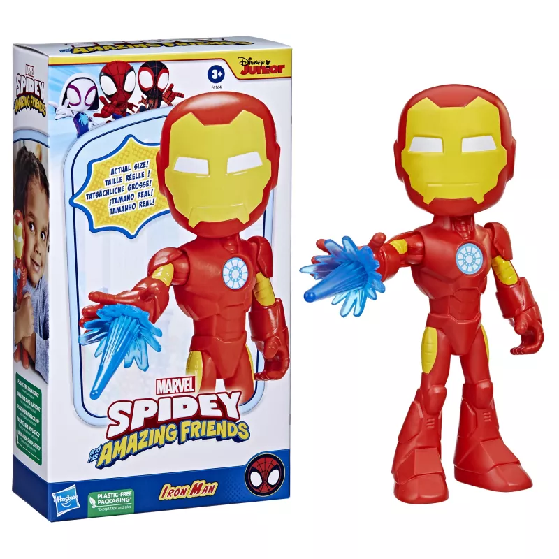 Marvel Spidey and His Amazing Friends Supersized Iron Man, 3 yr(s), Marvel, Red, Yellow