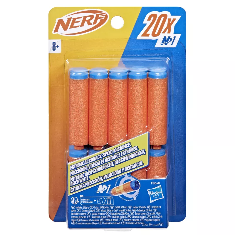 Refill Nerf N Series N1-Darts 20x Blue Orange F8640