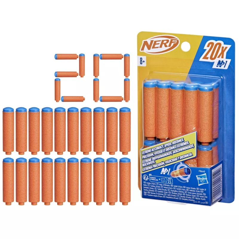 Refill Nerf N Series N1-Darts 20x Blue Orange F8640