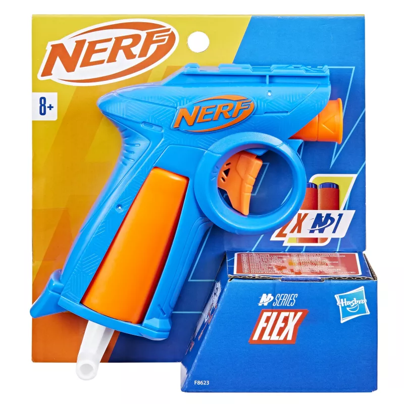 Toy blaster NERF N Series Flex Blue Orange 8+
