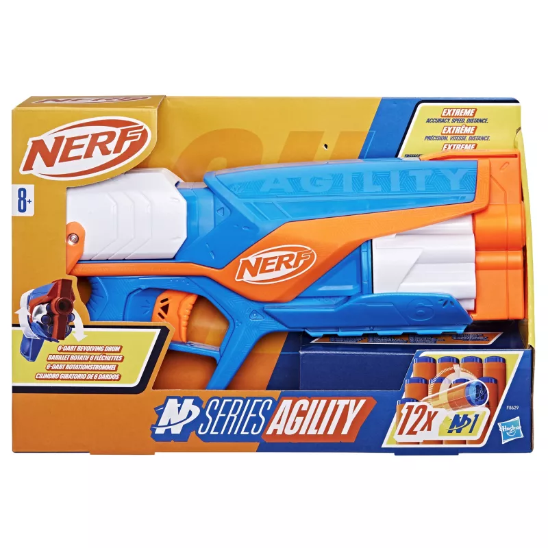 Toy blaster NERF N Series Agility Blue Orange White 8 years