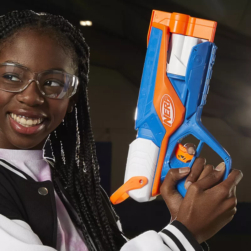 Toy blaster NERF N Series Agility Blue Orange White 8 years