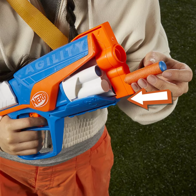 Toy blaster NERF N Series Agility Blue Orange White 8 years