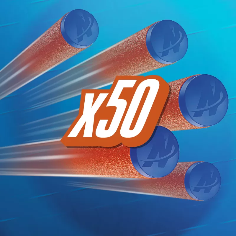 Nerf N Series N1-Darts 50x, Refill, 8 yr(s), 50 pc(s), Blue, Orange