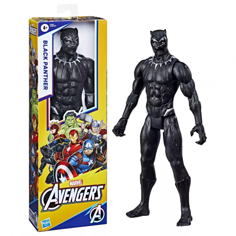 Marvel Avengers Titan Hero Black Panther Figure, 4 yr(s), Multicolour, Plastic