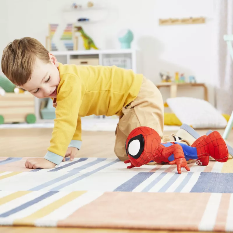 Marvel Spidey and His Amazing Friends Dance 'N Crawl Spidey, Interactive Plush Toy with Music & Sounds