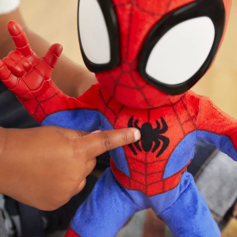 Marvel Spidey and His Amazing Friends Dance 'N Crawl Spidey, Interactive Plush Toy with Music & Sounds