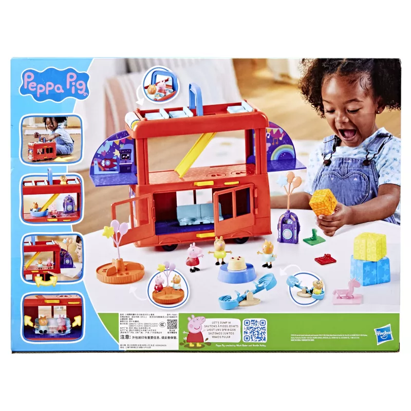 Peppa Pig 2-in-1 Party Bus, Action/Adventure, 3 yr(s), Multicolour, Plastic