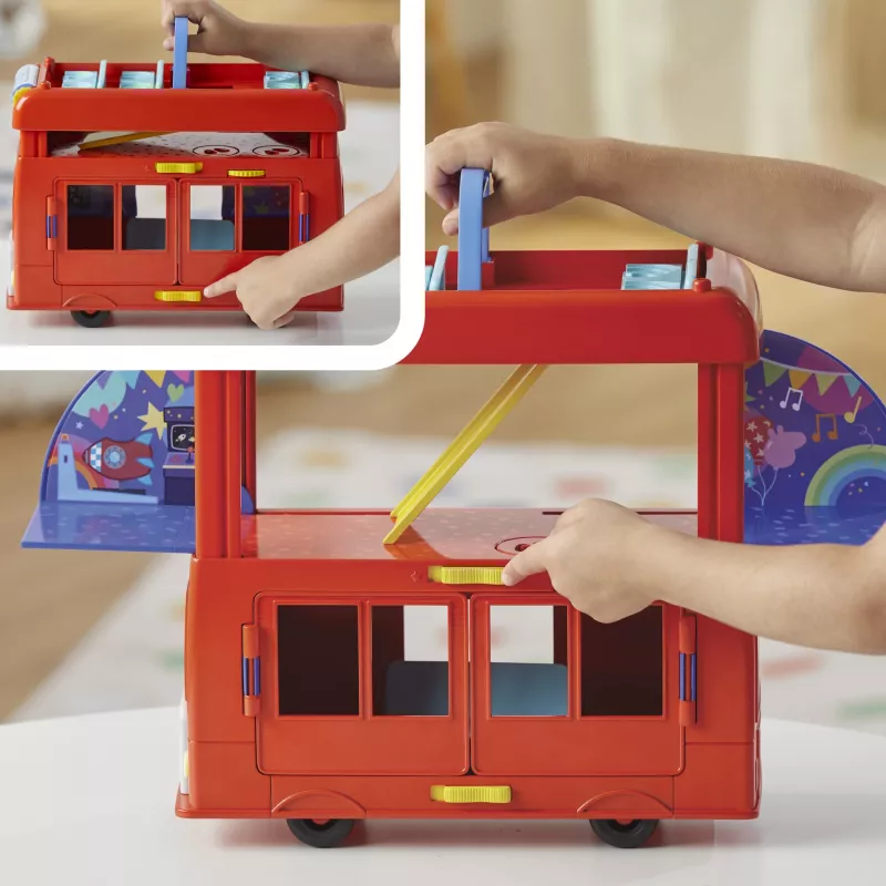 Peppa Pig 2-in-1 Party Bus, Action/Adventure, 3 yr(s), Multicolour, Plastic