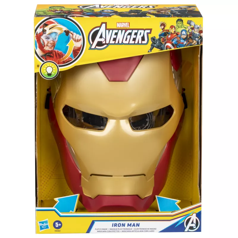 Marvel Avengers Iron Man Flip FX Mask, Child, Face mask, 5 yr(s), Movie, 1 pc(s)