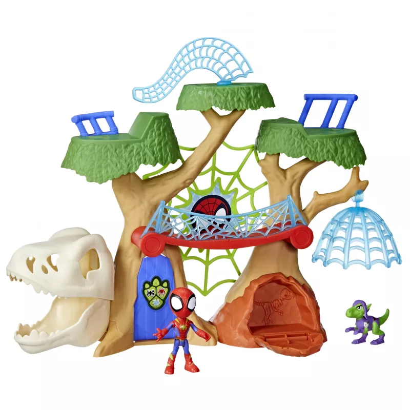 Playset Action/Adventure Hasbro Marvel Spidey and His Amazing Friends Dino Webs Treehouse