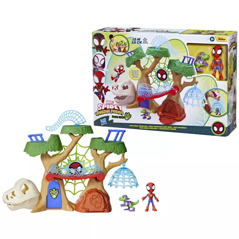 Playset Action/Adventure Hasbro Marvel Spidey and His Amazing Friends Dino Webs Treehouse