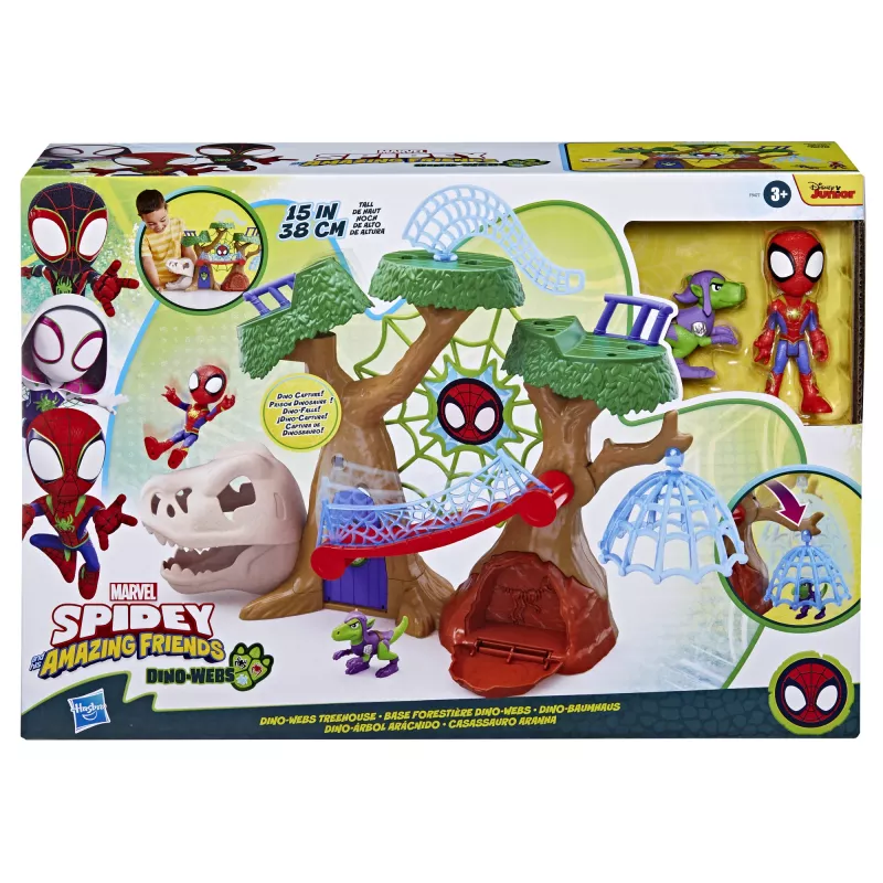 Playset Action/Adventure Hasbro Marvel Spidey and His Amazing Friends Dino Webs Treehouse