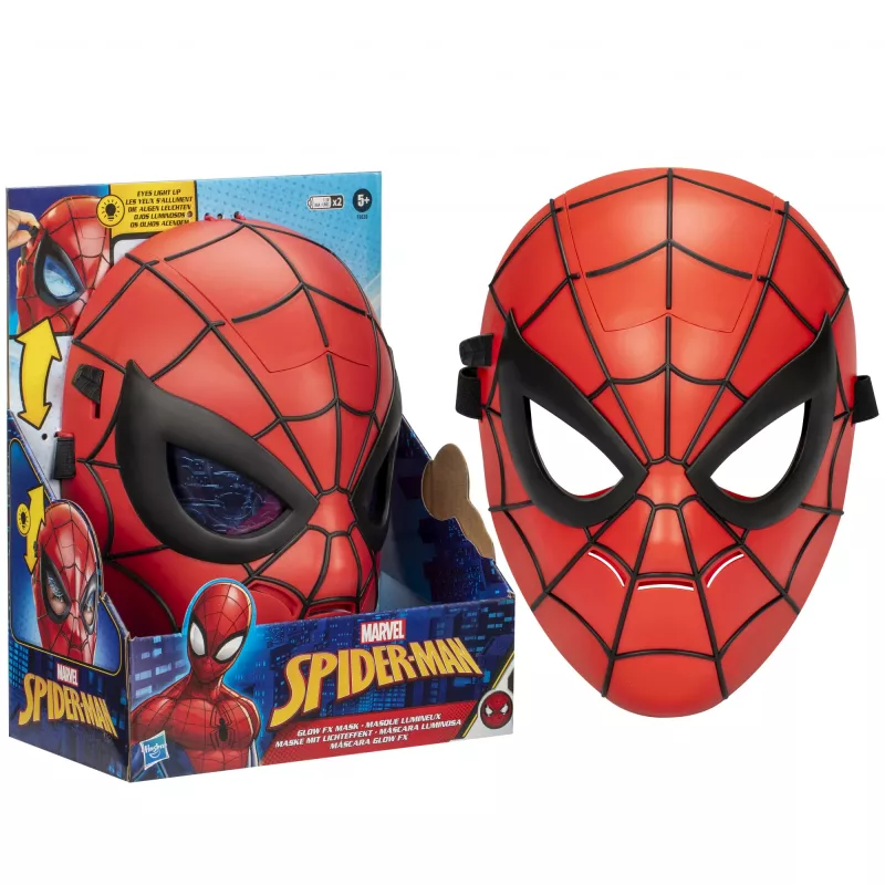Marvel Spider-Man Glow FX Mask, Adult & Child, Face mask, 5 yr(s), Movie, 1 pc(s)