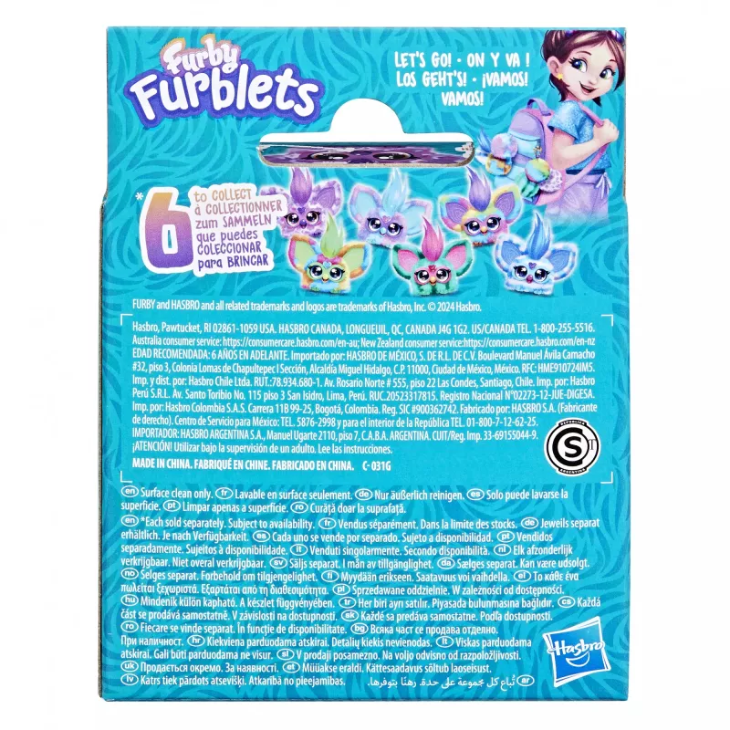 Furby Furblet Hip-Bop, Cartoon character, 6 yr(s), Interactive, Sounding, A76