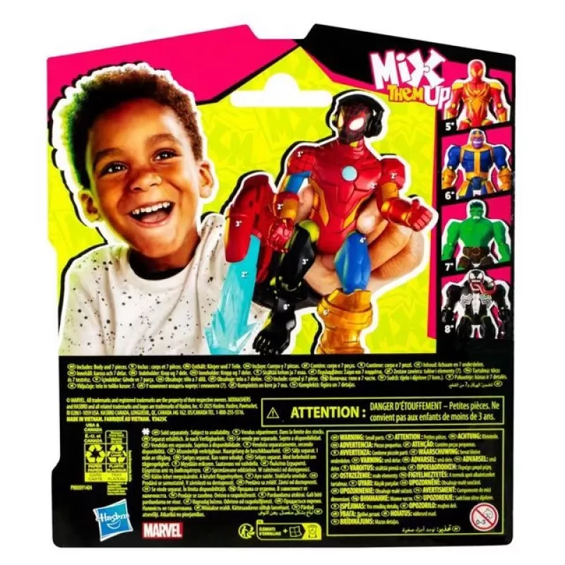 Marvel MixMashers Miles Morales Spider-Man Mix-And-Match, 4 yr(s), Multicolour