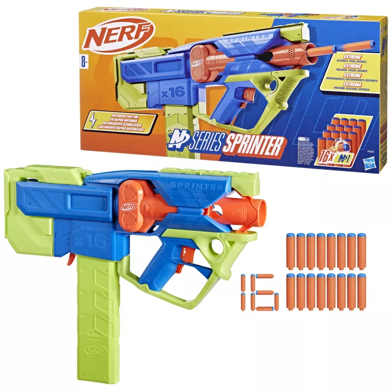 Toy blaster Nerf N Series Sprinter F8625 Blue Green Orange