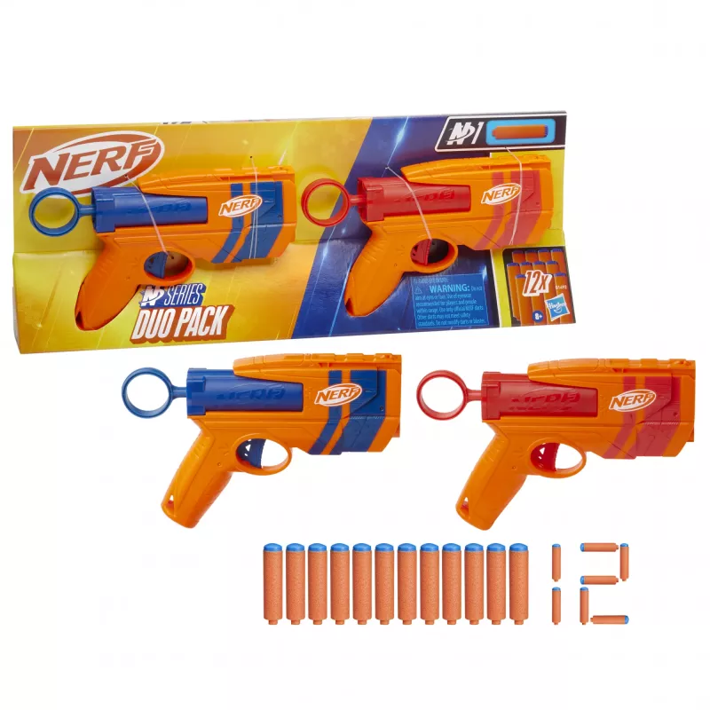 Toy blaster playset NERF Playset Dual Pack N Series G1492 with 2 blasters and foam darts