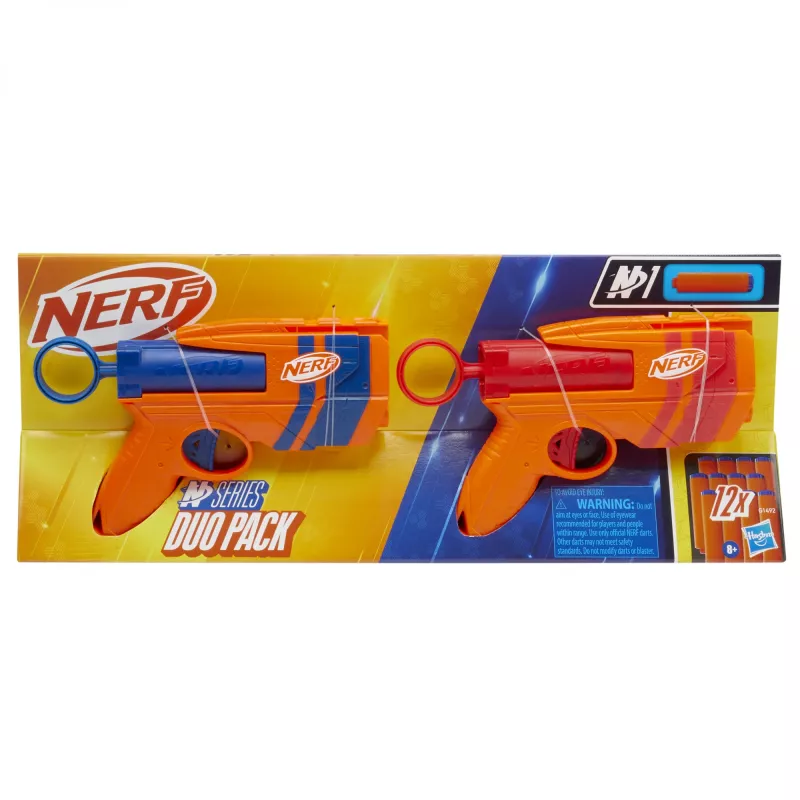 Toy blaster playset NERF Playset Dual Pack N Series G1492 with 2 blasters and foam darts
