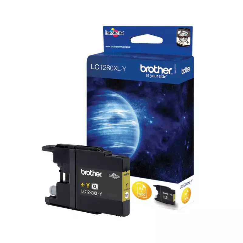 Brother LC1280XLYBP ink cartridge 1 pc(s) Original High (XL) Yield Yellow