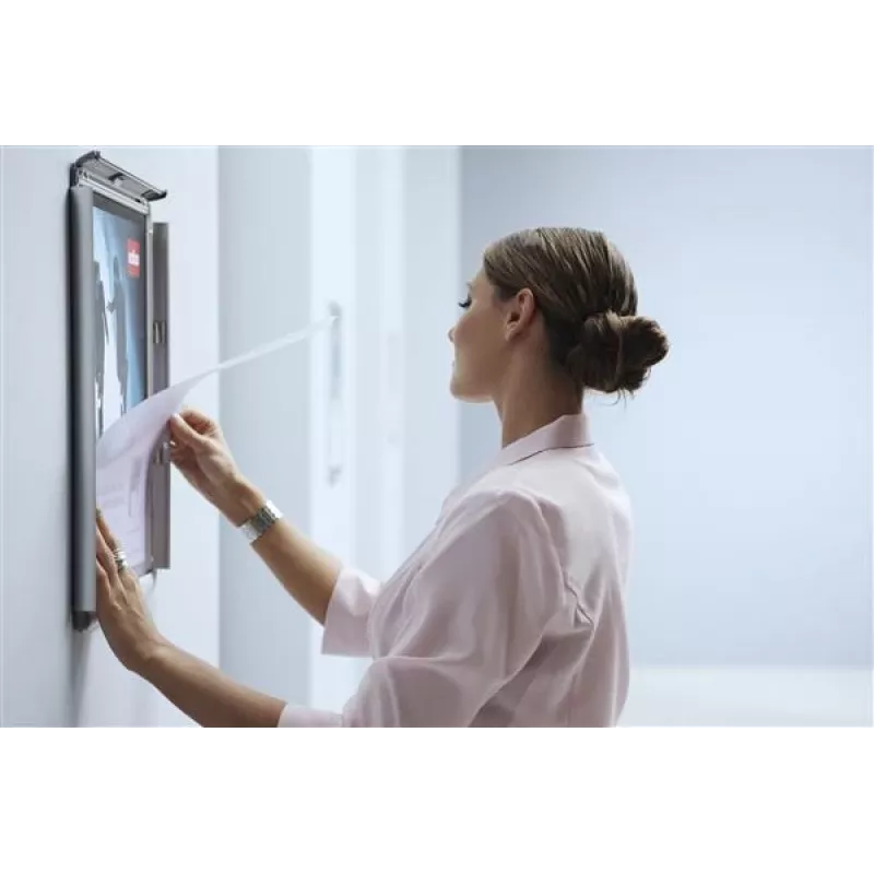 Nobo Essence A4 Poster Frame, Indoor/outdoor, Silver, Aluminium, A4, 248 mm, 370 mm
