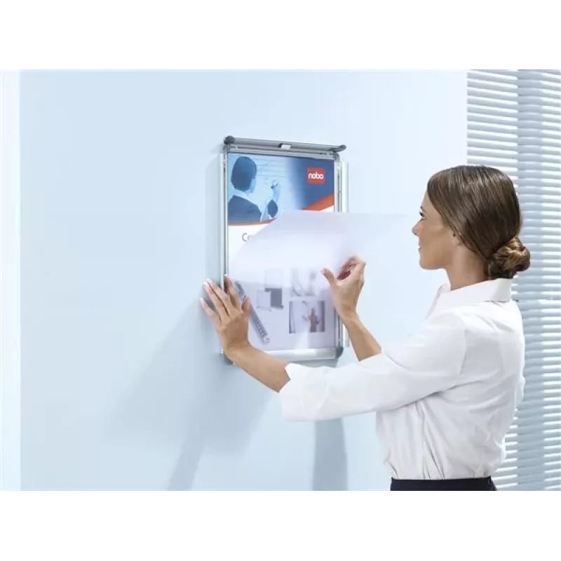 Nobo Essence A4 Poster Frame, Indoor/outdoor, Silver, Aluminium, A4, 248 mm, 370 mm