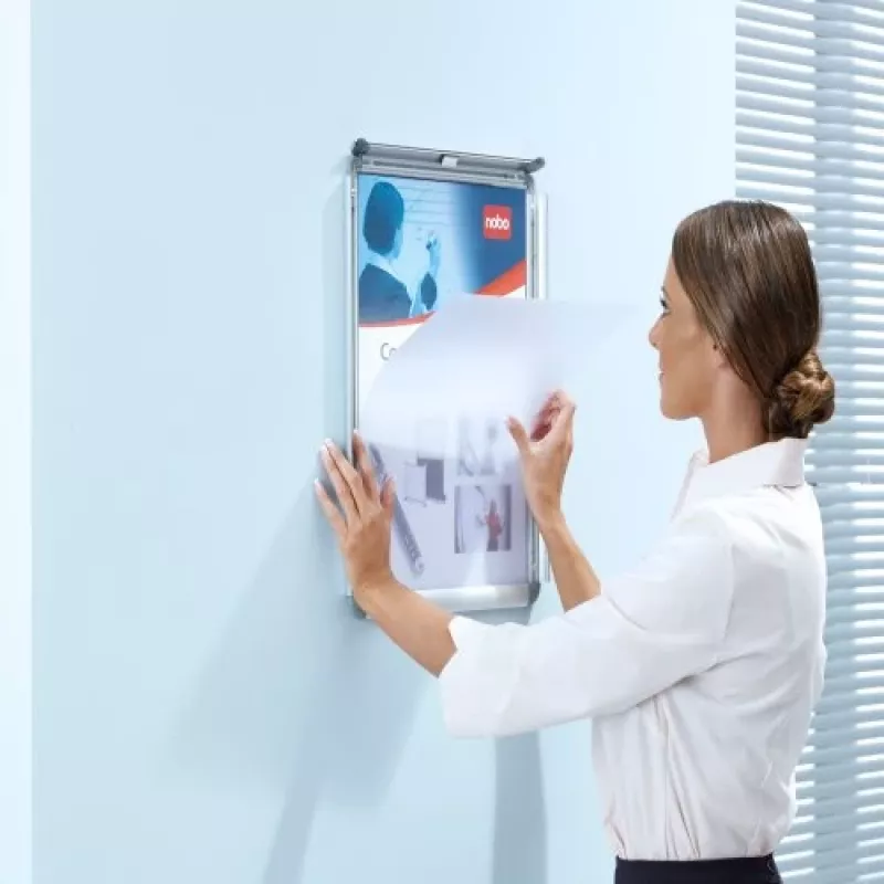 Nobo Essence A4 Poster Frame, Indoor/outdoor, Silver, Aluminium, A4, 248 mm, 370 mm
