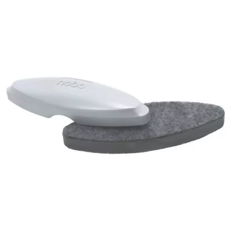 Nobo Glass Whiteboard Eraser, Board cleaning dry cloths, Silver, 42 mm, 200 mm, 58 mm, 90 g