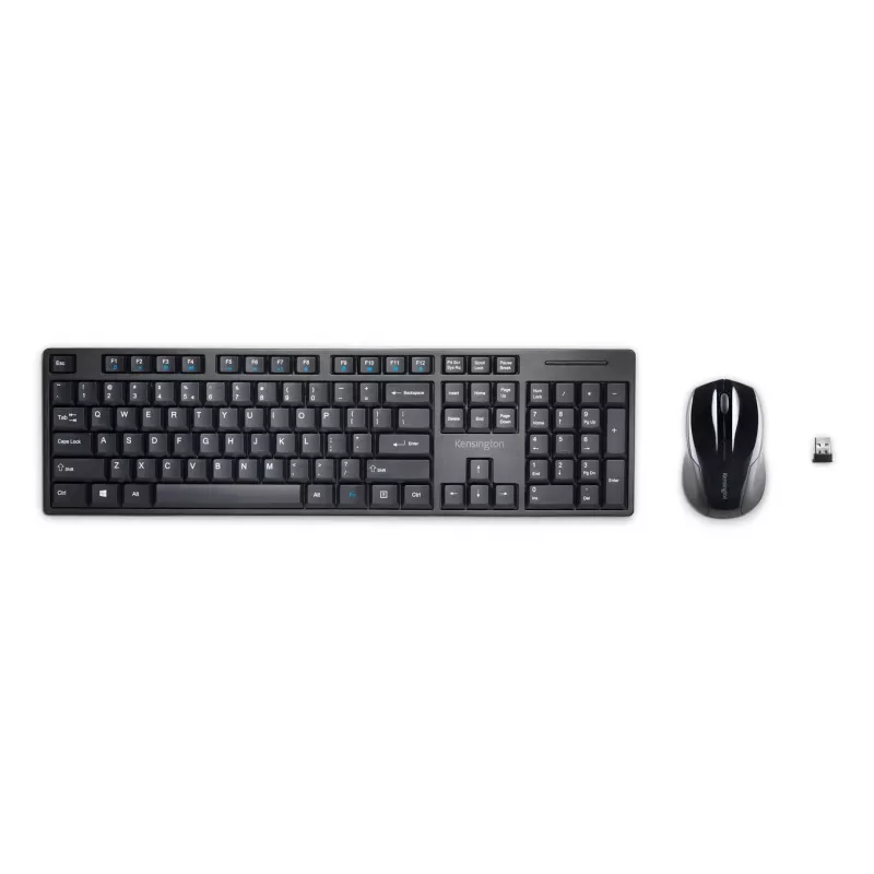 Kensington Pro Fit keyboard Mouse included Office RF Wireless QWERTY Italian Black