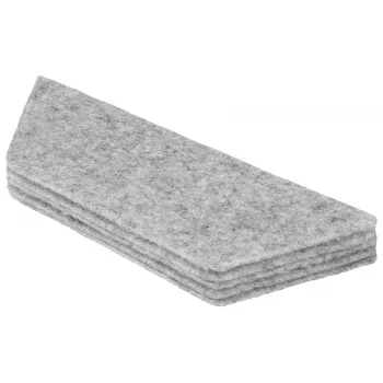 Nobo Whiteboard Eraser Refills (10 pcs) for 1905325, Grey, 10 pc(s)