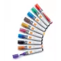 Nobo Liquid Ink Whiteboard Pens Bullet Tip 10 Pack, 10 pc(s), Multicolour, Brush tip, Assorted colours, 3 mm, 38 mm