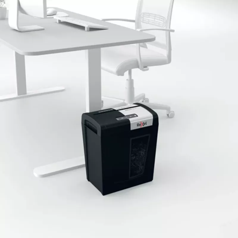 Rexel Secure MC6 Whisper-Shred Micro Cut Paper Shredder P5, Micro-cut shredding, 2 x 15 mm, 18 L, 175 sheets, 55 dB, Buttons