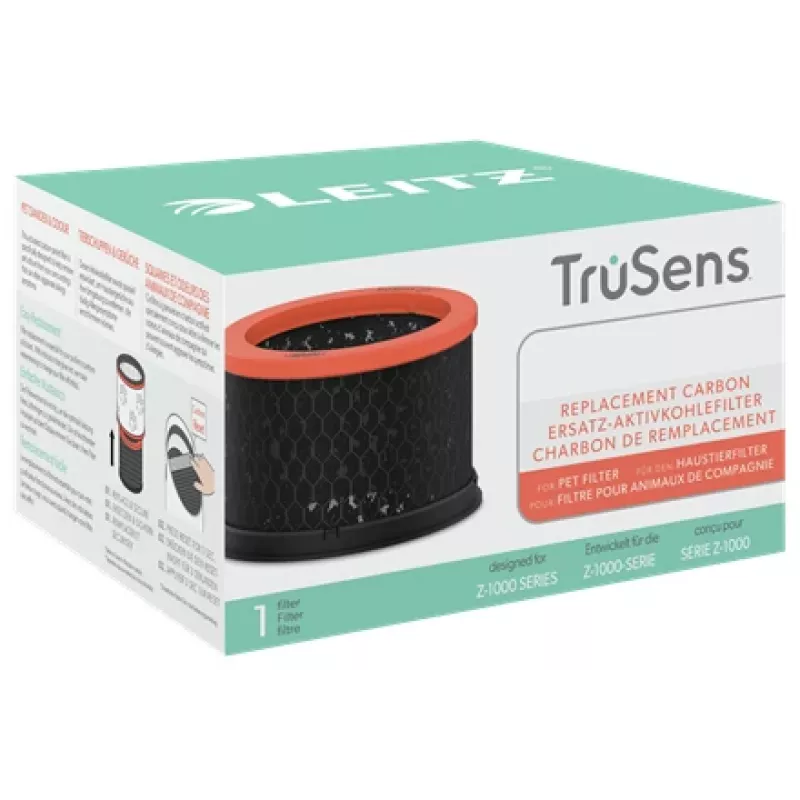 Leitz Replacement Carbon Filter for TruSens Z-1000 Small Pet Filter, 1 Pack