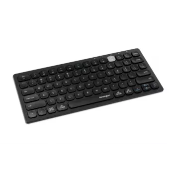Kensington Dual Wireless Compact Keyboard - PN, Mini, Wireless, Bluetooth, QWERTY, Black