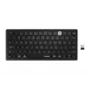 Kensington Dual Wireless Compact Keyboard - PN, Mini, Wireless, Bluetooth, QWERTY, Black