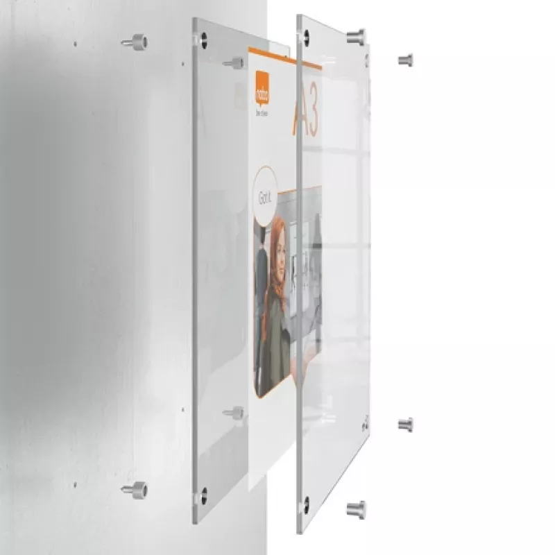 Nobo Premium Plus A5 Clear Acrylic Wall Mounted Poster Frame